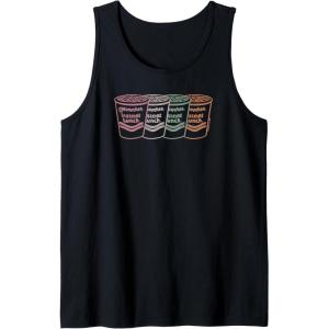 image:imageMaruchan Instant Lunch Multi Cups Colorful Line Art Tank TopBlack