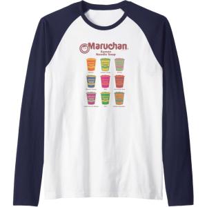 image:imageMaruchan Instant Lunch Noodle Cup Flavors Colour Pop Raglan Baseball TeeNavy BlueWhite