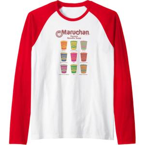 image:imageMaruchan Instant Lunch Noodle Cup Flavors Colour Pop Raglan Baseball TeeRedWhite
