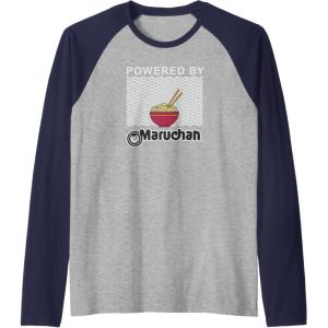 image:imageMaruchan Instant Lunch Noodle Powered By Maruchan Raglan Baseball TeeNavy BlueAthletic Heather