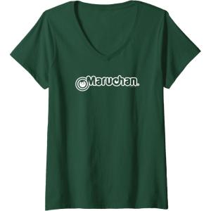 image:imageMaruchan Instant Lunch Official Classic Logo VNeck TShirtDark Green