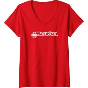 image:imageMaruchan Instant Lunch Official Classic Logo VNeck TShirtRed