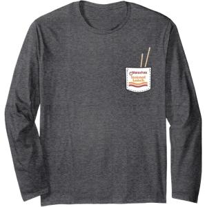 image:imageMaruchan Instant Lunch Pocket Chop Sticks Long Sleeve TShirtDark Heather Grey