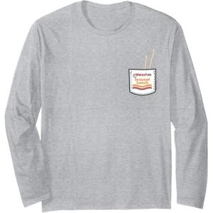 image:imageMaruchan Instant Lunch Pocket Chop Sticks Long Sleeve TShirtHeather Grey