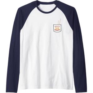 image:imageMaruchan Instant Lunch Pocket Chop Sticks Raglan Baseball TeeNavy BlueWhite