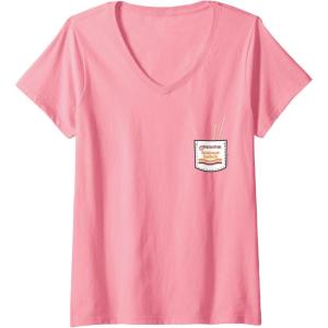 image:imageMaruchan Instant Lunch Pocket Chop Sticks VNeck TShirtPink