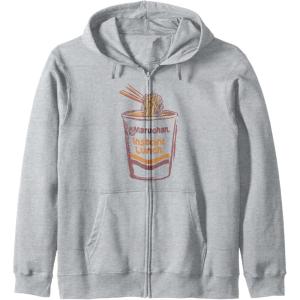 image:imageMaruchan Instant Lunch Ramen Cup Art Logo Zip HoodieHeather Grey