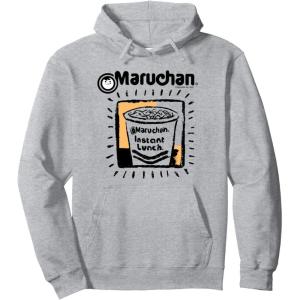 image:imageMaruchan Instant Lunch Ramen Cup Crayon Drawing Logo Pullover HoodieHeather Grey