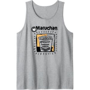 image:imageMaruchan Instant Lunch Ramen Cup Crayon Drawing Logo Tank TopHeather Grey