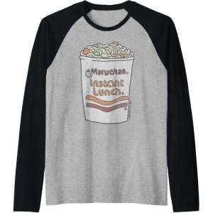 image:imageMaruchan Instant Lunch Ramen Cup Drawing Logo Raglan Baseball TeeBlackAthletic Heather