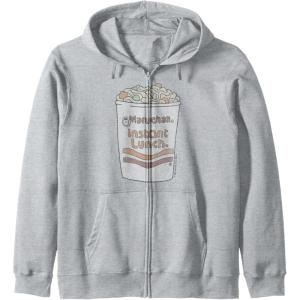 image:imageMaruchan Instant Lunch Ramen Cup Drawing Logo Zip HoodieHeather Grey