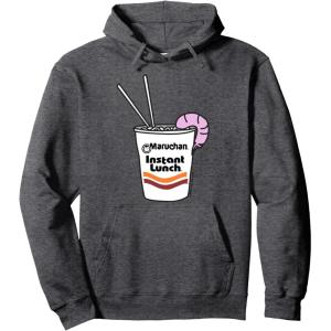image:imageMaruchan Instant Lunch Ramen Cup Drawing Shrimp Logo Pullover HoodieDark Heather Grey