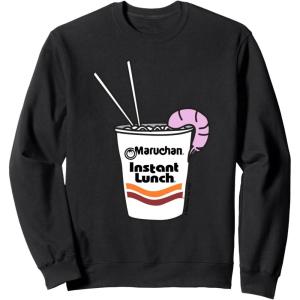 image:imageMaruchan Instant Lunch Ramen Cup Drawing Shrimp Logo SweatshirtBlack