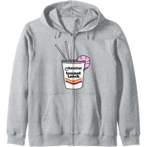 image:imageMaruchan Instant Lunch Ramen Cup Drawing Shrimp Logo Zip HoodieHeather Grey