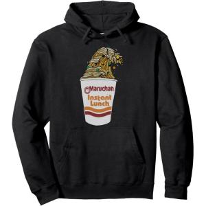image:imageMaruchan Instant Lunch Ramen Cup Noodle Wave Logo Pullover HoodieBlack