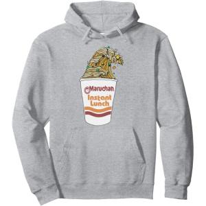 image:imageMaruchan Instant Lunch Ramen Cup Noodle Wave Logo Pullover HoodieHeather Grey