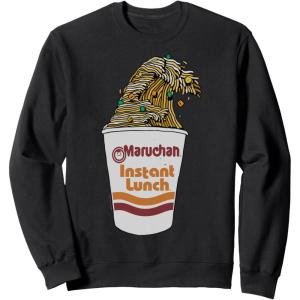 image:imageMaruchan Instant Lunch Ramen Cup Noodle Wave Logo SweatshirtBlack