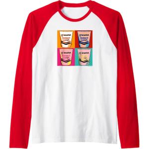 image:imageMaruchan Instant Lunch Ramen Cups Pop Art Painting Raglan Baseball TeeRedWhite