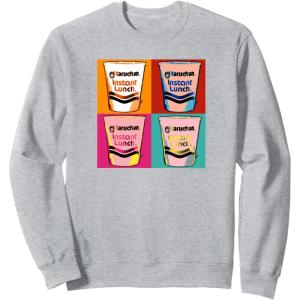 image:imageMaruchan Instant Lunch Ramen Cups Pop Art Painting SweatshirtHeather Grey