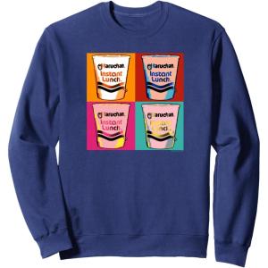 image:imageMaruchan Instant Lunch Ramen Cups Pop Art Painting SweatshirtNavy Blue