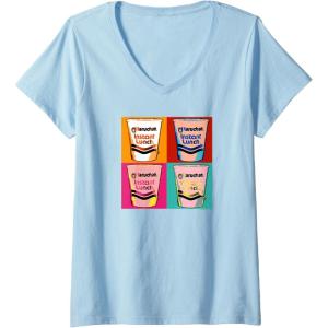 image:imageMaruchan Instant Lunch Ramen Cups Pop Art Painting VNeck TShirtBaby Blue