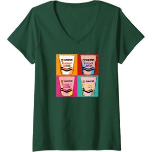 image:imageMaruchan Instant Lunch Ramen Cups Pop Art Painting VNeck TShirtDark Green