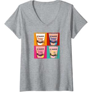 image:imageMaruchan Instant Lunch Ramen Cups Pop Art Painting VNeck TShirtHeather Grey