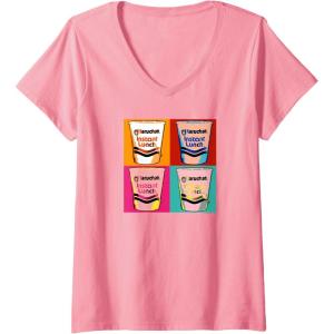 image:imageMaruchan Instant Lunch Ramen Cups Pop Art Painting VNeck TShirtPink