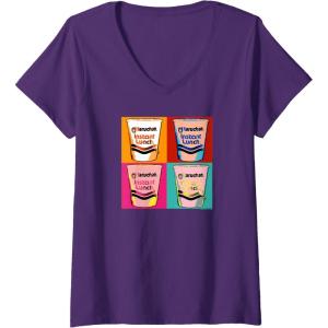 image:imageMaruchan Instant Lunch Ramen Cups Pop Art Painting VNeck TShirtPurple