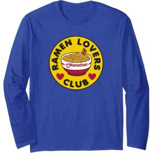 image:imageMaruchan Instant Lunch Ramen Lovers Club Bowl Logo Long Sleeve TShirtRoyal Blue