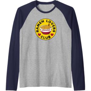 image:imageMaruchan Instant Lunch Ramen Lovers Club Bowl Logo Raglan Baseball TeeNavy BlueAthletic Heather