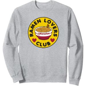 image:imageMaruchan Instant Lunch Ramen Lovers Club Bowl Logo SweatshirtHeather Grey