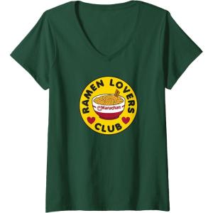 image:imageMaruchan Instant Lunch Ramen Lovers Club Bowl Logo VNeck TShirtDark Green