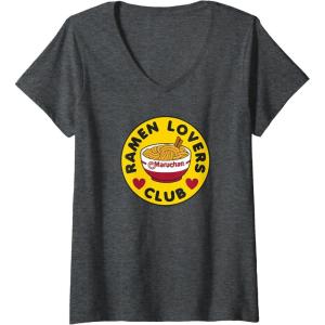 image:imageMaruchan Instant Lunch Ramen Lovers Club Bowl Logo VNeck TShirtDark Heather Grey