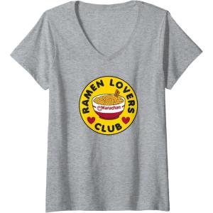 image:imageMaruchan Instant Lunch Ramen Lovers Club Bowl Logo VNeck TShirtHeather Grey