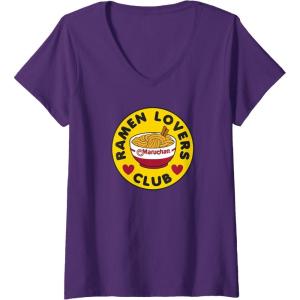 image:imageMaruchan Instant Lunch Ramen Lovers Club Bowl Logo VNeck TShirtPurple