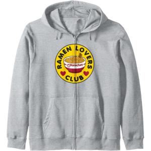 image:imageMaruchan Instant Lunch Ramen Lovers Club Bowl Logo Zip HoodieHeather Grey