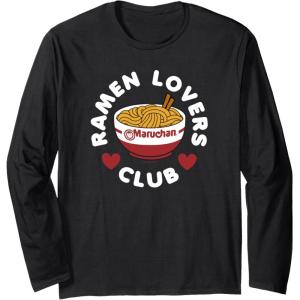 image:imageMaruchan Instant Lunch Ramen Lovers Club Cute Logo Long Sleeve TShirtBlack