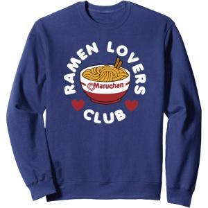 image:imageMaruchan Instant Lunch Ramen Lovers Club Cute Logo SweatshirtNavy Blue