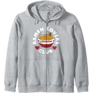 image:imageMaruchan Instant Lunch Ramen Lovers Club Cute Logo Zip HoodieHeather Grey