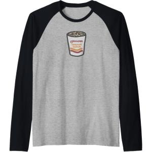 image:imageMaruchan Instant Lunch Ramen Noodle Doodle Raglan Baseball TeeBlackAthletic Heather