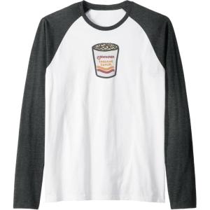 image:imageMaruchan Instant Lunch Ramen Noodle Doodle Raglan Baseball TeeDark Heather GreyWhite