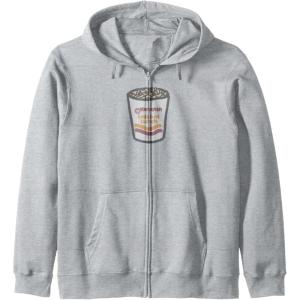 image:imageMaruchan Instant Lunch Ramen Noodle Doodle Zip HoodieHeather Grey
