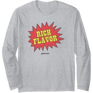 image:imageMaruchan Instant Lunch Rich Flavor Comic Onomatopoeia Long Sleeve TShirtHeather Grey