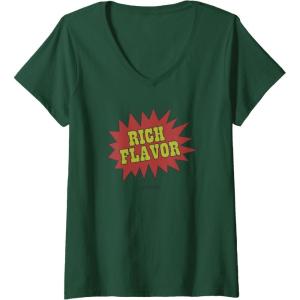 image:imageMaruchan Instant Lunch Rich Flavor Comic Onomatopoeia VNeck TShirtDark Green