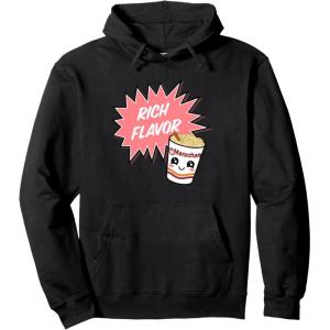 image:imageMaruchan Instant Lunch Rich Flavor Cute Noodle Cup Logo Pullover HoodieBlack