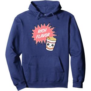 image:imageMaruchan Instant Lunch Rich Flavor Cute Noodle Cup Logo Pullover HoodieNavy Blue