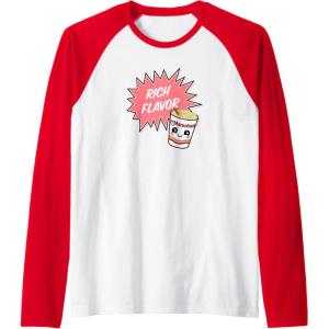 image:imageMaruchan Instant Lunch Rich Flavor Cute Noodle Cup Logo Raglan Baseball TeeRedWhite