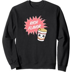 image:imageMaruchan Instant Lunch Rich Flavor Cute Noodle Cup Logo SweatshirtBlack
