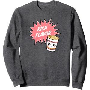 image:imageMaruchan Instant Lunch Rich Flavor Cute Noodle Cup Logo SweatshirtDark Heather Grey